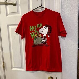Red Snoopy Christmas T-Shirt